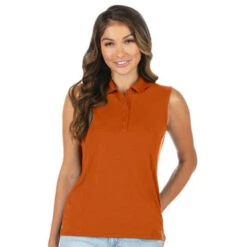 Antigua Tribute Sleeveless Polo - Womens -Golf Series Store Antigua Tribute Sleeveless Polo Womens Sleeveless Polo 8
