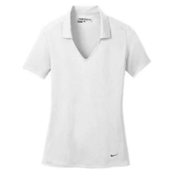 Custom Logo Nike Dr-Fit Vertical Mesh Women's Polo - Embroidery -Golf Series Store Custom Logo Nike Dr Fit Vertical Mesh Womens Polo Embroidery Polo 7