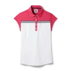 Footjoy Cap Sleeve Color Block Polo - Womens