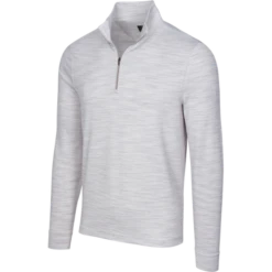 Greg Norman Heathered 1/4 Zip Pullover - Mens -Golf Series Store Greg Norman Heathered 14 Zip Pullover Mens Shirts Tops 4