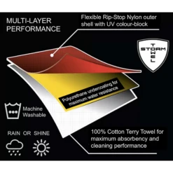 Storm Towel - Multi Layer Player's Towel And Rain Hood -Golf Series Store Storm Towel Multi Layer Players Towel and Rain Hood Towel 4